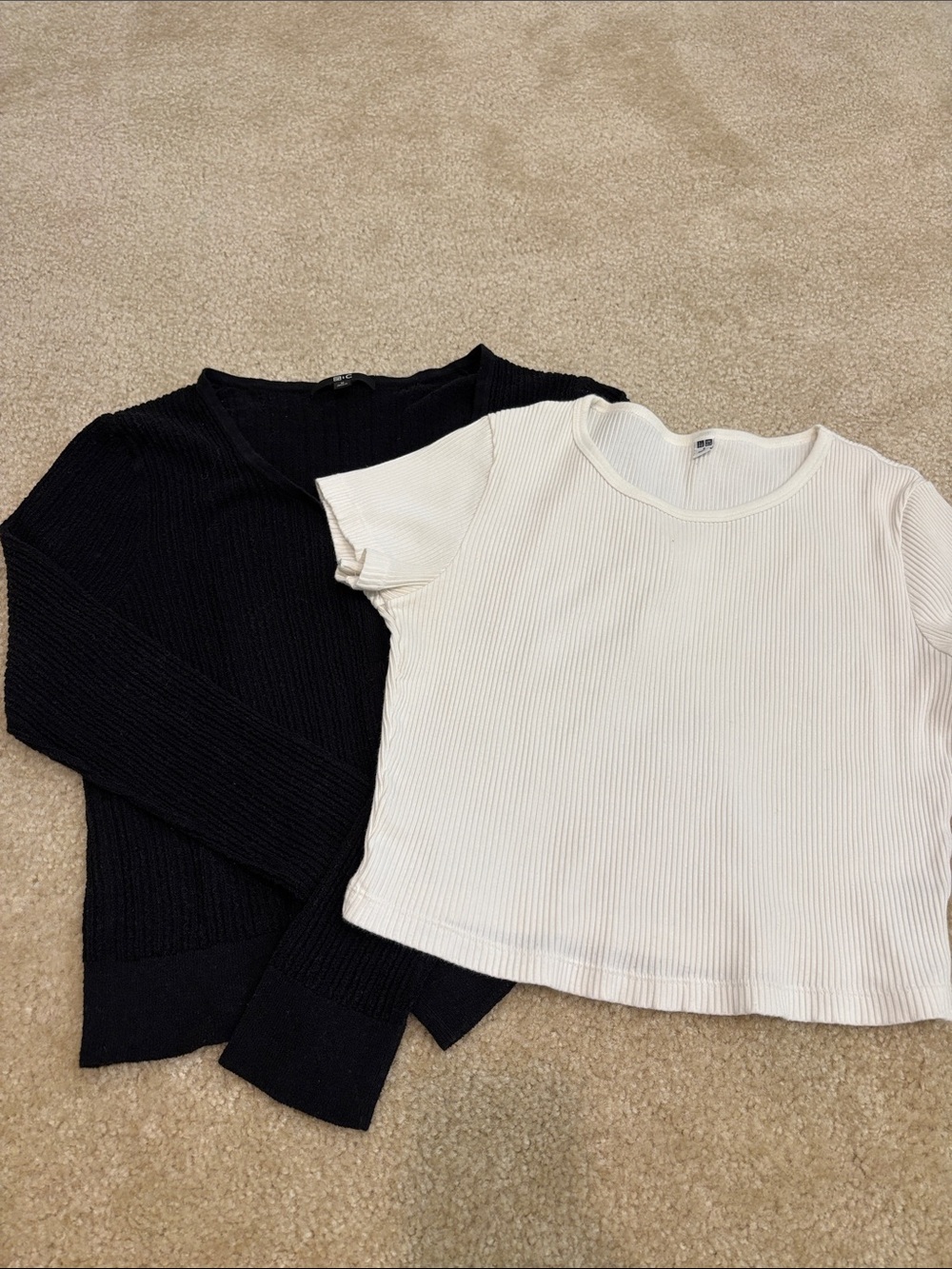 Uniqlo Cardigan and Shirt